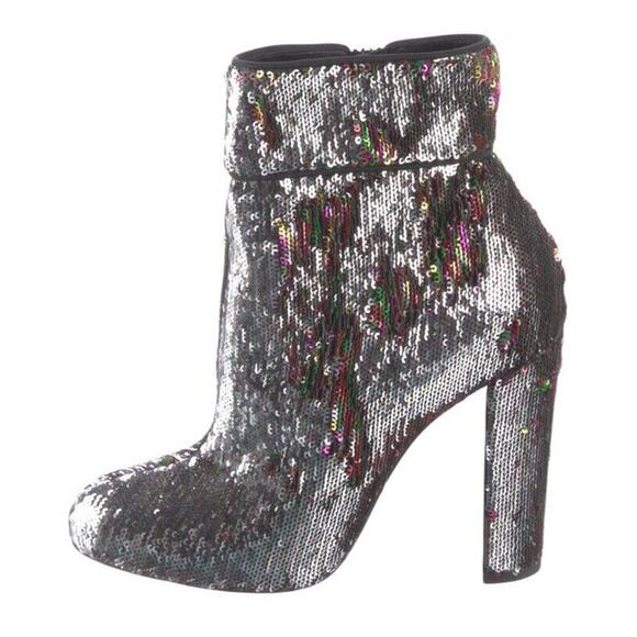 Christian Louboutin • Multicolor Sequin Party Boot Sz 38.5 - Picture 3 of 16